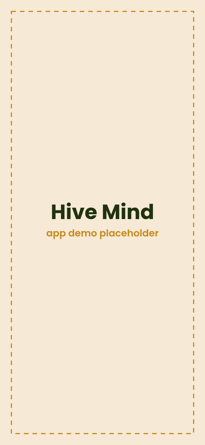 Hive Mind app demo